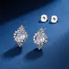 Tiktok live popular 3 Quilates partículas grandes imitación importado americano color D diamante de alto carbono traje anillo colgante traje femenino