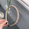 Diadema de moda nueva simple de cristal enrollado de borde delgado estilo coreano hueca tejida grutas para el cabello moño para el cabello accesorios para el cabello brillantes de hadas
