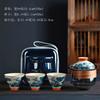 Geyao pintado à mão Suíte Tea Set terno Portable Express Cup One Pot Three Cups Company Reunião Anual Business Celebration Gift