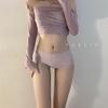 Renda na borda calcinha de cintura média doce menina envolta no quadril calcinha fofa leggings femininas confortáveis respiráveis doce