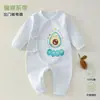 Ropa de Mariposa Clase A para Recién Nacidos, Mono de Algodón Puro para Primavera y Otoño, con Cordones, Unisex para Bebé, Body sin Costuras con Cordones