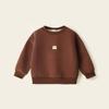 Ropa para niños Sudadera informal de cuello redondo con forro polar Ropa de invierno Otoño e invierno Chaqueta cálida para niños y niñas Bebés Niños Algodón puro