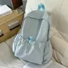 Bolso Versátil de Moda de Nicho Estilo Coreano Mochila Sencilla Bolso Ligero de Color Sólido Mochila Versátil para el Trabajo Mochila Escolar para Estudiantes