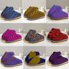 Pantuflas de Algodón para Otoño e Invierno, Pantuflas de Lana Tejidas a Mano Puras de Mapache Vaca, Zapatos Terminados para Boda y Postparto de Hombres y Mujeres, Antirrobo