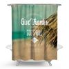 2018 Nuevo Personalizado transfronterizo Bosque montaña salvaje arte pintura impresión poliéster impresión impermeable a prueba de moho cortina de ducha baño fabricantes