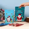 Bolsa de Embalaje Autosellante de Caramelo con Estampado de Dibujo Animado Navideño Transfronterizo para Hornear Snacks Embalaje Sellado Bolsa de Pie al por Mayor