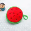 Bolsa de moedas criativa/porta-chaves clutch semicircular espesso brinquedo de pelúcia de desenho animado bolsa de moedas presente