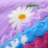 Tela de vellón de coral de girasol para exportación de comercio exterior transfronterizo, toalla de mano suave y absorbente, pañuelo pequeño, toalla cuadrada para el hogar