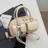 Bolso de gran capacidad para mujer, primavera y verano 2025, nuevo bolso Boston de alta gama, bolso bandolera para mujer, bolso de bolos.