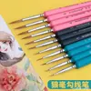 Al por mayor transfronterizo Pincel delineador pelo de lobo G130 acuarela pelo suave pintura al óleo extrafino ultra-fino pincel pintado a mano pincel para delinear bordes