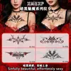 Pegatinas de Tatuaje con Patrón de Súcubo Estilo Oscuro para Zonas Íntimas, Cintura y Abdomen, Impermeables, de Larga Duración, para Mujeres, Parejas, Sexy, Coloridas