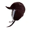 Sombrero Aviador de Gamuza Ca4 Japonés para Mujer, Grueso y Cálido para Otoño e Invierno, Sombrero Lei Feng con Bordes de Felpa, Protección para los Oídos, Sombrero de Equitación Moderno