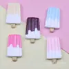 Helado Grande de Dos Colores Helado Juego de Comida Accesorios de Resina Pegamento de Crema Estuche de Teléfono Diy Llavero de Refrigerador Lote