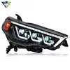 Adecuado para el conjunto de faros de Toyota 4Runner modelos 14-20, luces LED modificadas con intermitente secuencial y luces de circulación diurna