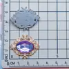 Pingentes de Letras Coloridos com Borboletas Galvanizadas e Strass, Presilhas de Roupa e Cabelo em Formato Oval, Acessórios DIY para Capas de Celular, Acessórios de Plástico para Crocs