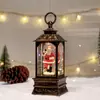 Linternas de Viento Transfronterizas, Nieve Cayendo, Muñecos de Nieve Brillantes, Adornos de Luces Navideñas, Linternas de Viento Navideñas Rellenas de Agua, Juguetes Navideños, Navidad