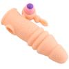 Camisinha Vibratória Tipo Faixa Dente de Lobo, Anel de Cristal para Pênis Estendido e Espessado, Produtos para Adultos Divertidos de Ressonância para Casais