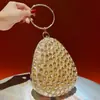 Bolsa de Noite Feminina de Luxo Leve Transfronteiriça Clutch de Strass Festa Cheia de Strass Casamento Moda Bolsa de Mão Bolsa de Ombro Bolsa Feminina