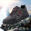Zapatos de Senderismo para Hombre para Exterior 2025 Nuevos Casual Cálidos Transpirables Cómodos Zapatos de Senderismo Resistentes al Frío Punta Redonda Tacón Plano Zapatos de Protección Laboral