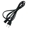 Enchufe de dos clavijas con dos orificios, Cable de alimentación de dos conductores de 0.75 plano para ventilador de máquina, lámpara de escritorio, proyector, producto digital