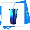 Copo de Aço Inoxidável de Camada Dupla com Canudo, Copo para Beber Café com Isolamento a Vácuo Moderno e Simples de Grau Alimentício, Copo Isolado de Grau Alimentício