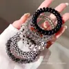 Cuerda para el pelo de color de chica dulce de moda, cuerda para el pelo de línea telefónica, banda de goma de alta elasticidad y duradera, accesorios para el pelo de mujer