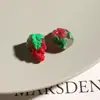 Brinquedo de Comida Simulada Fruta Uva Laranja Vegetal Resina Estereoscópica Acessórios Brincos DIY Pingente de Brincos Materiais