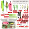 Kit Completo de Iscas Artificiais Spinnerbait Minnow Rã Isca Macia Todas as Camadas de Natação Transfronteiriço