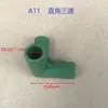Fábrica de origen plástico para invernadero conector de tres vías cuatro vías cinco vías accesorios para invernadero soporte poste conector de jardinería