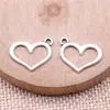17x 13mm 0.7g multicolor DIY liga acessórios coração de amor pingente de coração oco