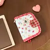Portatarjetas de Identificación Estilo Coreano Estilo Ins, Portatarjetas Portátil de Viaje Femenino, Bolsa de Almacenamiento de Documentos de Cabina, Monedero Multifuncional