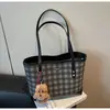 Bolso de Tote Simple de Gran Capacidad, Bolso de Cuadros para Mujer, Nuevo Bolso de Hombro de Moda Tendencia 2025, Elegante Bolso de Axila