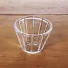 Copo de Vidro Transparente Listrado, Copo Vazio para Aromaterapia, Copo para Vela Listrado Vertical Estilo Europeu, Porta-Vela Transparente para Aromaterapia, Decoração de Casamento