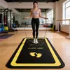 Corda de Pular Doméstica Mais Vendida Transfronteiriça Treinamento de Exercícios Tapete de Corda de Pular Silencioso Absorvente de Choque Tapete Antiderrapante Resistente ao Desgaste para Exercício Interno Yoga