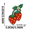 Patch de Bordado de Morango Desenho Animado Patch de Leite de Fruta Bordado Fofo para Roupa Infantil Decoração de Bolsa de Brinquedo Patch Termocolante