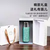 Nueva taza isotérmica de titanio puro de alta gama estilo ejecutivo con separación de té, elegante diseño a rayas y taza de regalo portátil