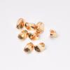 Cor preservando ouro 14K brilhante torcido botão redondo contas forma irregular frisado acessórios diy pulseira artesanal material atacado