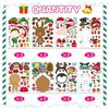 Cross Border Crianças Natal Papai Noel Boneco de Neve Alce Quebra-cabeça Criativo Adesivo Elf DIY Adesivo Feito à Mão