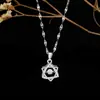 Nuevo estilo ins collar de plata joyería mujeres no se decolora simple alto sentido titanio acero collar mujeres fabricantes venta al por mayor