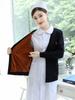Fabricante Original Personalizado Tricô para Enfermeira Tricô Feminino Uniforme de Enfermeira Cardigan para Equipe Médica Jaqueta Espessa de Veludo