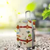 Maleta Casual Estilo Dibujos Animados Impresión UV 20 pulgadas Maleta de Cabina Rueda Universal Juego de Tres Piezas Maleta con Ruedas Caja con Contraseña