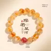 Moda femenina de alta gama pulsera de cristal de torre amarilla cristal de fresa ágata joyería al por mayor