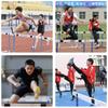 Estrutura de obstáculo escola de atletismo de treinamento de competição de obstáculos quadro combinado de levantamento ajustável com contrapeso evento de obstáculo