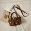 Bolso de Hombro de Gamuza con Lunares para Mujer, Nuevo Bolso de Mano de Gama Alta de Nicho para el Otoño 2026, Bolso Simple de Axila