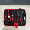 Conjunto de Ferramentas para Reparo Automotivo Alicate Alicate de Fixação para Tubo Reto Embalagem em Bolsa com Zíper 4 Peças Alicate para Tubo de Óleo Removedor de Clipe de Pinça
