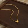 Nuevo estilo chino en forma de V personalizado geométrico cadena clavicular acero titanio oro 18K collar temperamento combinable joyería temperamento nicho al por mayor
