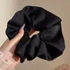 Scrunchie com vibe feminina, elástico de cabelo coreano fofo, acessório de cabelo estilo preguiçoso oversized, faixa de cabelo para coque