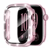 Adequado para capa protetora Apple Watch S10, capa e protetor de tela combo Apple Watch 9876/Ultra cravejados com diamantes de fileira única