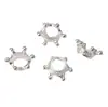 Aleación de Color Galvanizado Estéreo Corona Espaciadores Perlas Hecho a Mano DIY Pulsera Collar Pendientes Colgante Joyería Accesorios Material