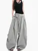 Pantalones Casuales de Pierna Ancha Fluidos de Cintura Alta Hasta el Suelo para Mujer, Versátiles de Primavera y Otoño, Cintura Alta, Adelgazantes, Rectos, Sueltos, Adelgazantes, Globo